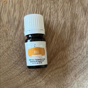 Young Living Dill Vitality Essential Oil - Black and White